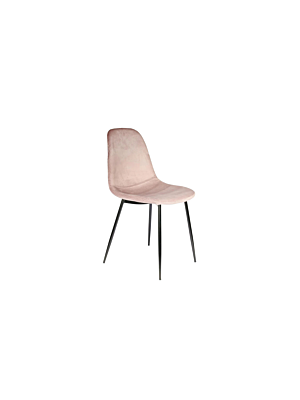 Chaise Velours côtelé GIULIA  - Rose