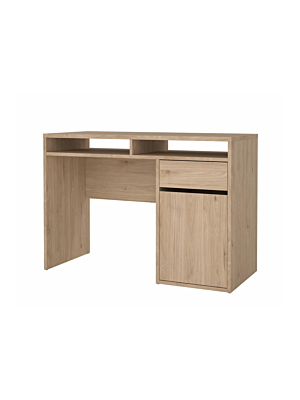 Bureau FUNCTION PLUS 1 Tiroir 2 Niches et 1 Porte - Chêne