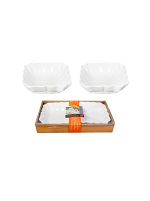 Set De 2 Saladiers En Porcelaine - Blanc