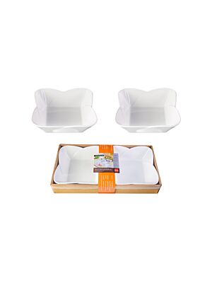 Set De 2 Saladiers 15cm - Blanc