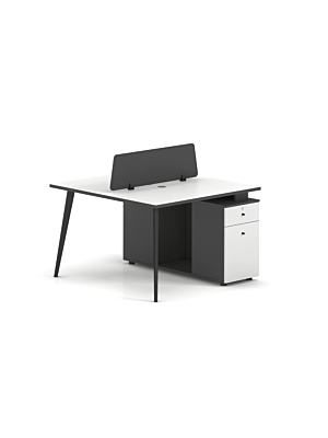 Bureau WORKSTATION RESPECT 2 Places - Blanc