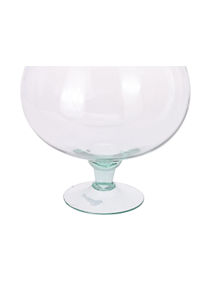 VASE EN VERRE 22,5cm  - Blanc