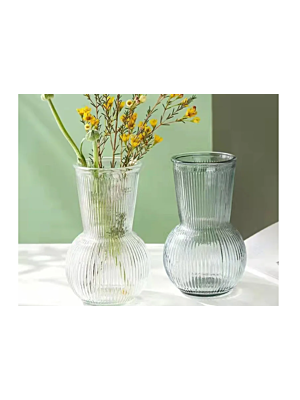 VASE EN VERRE 9,5cm  - Blanc