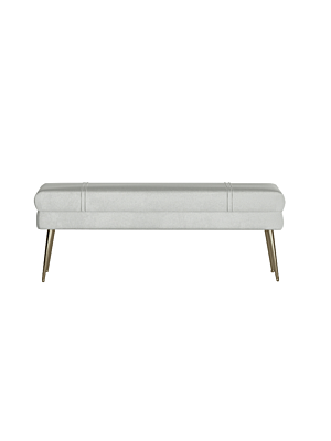 BANC PIED DE LIT LIDYA - Blanc