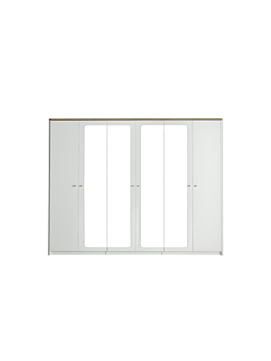 Armoire LIDYA - Blanc / Beige