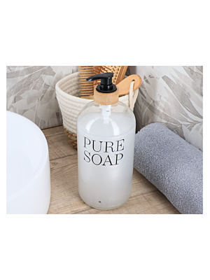 Distributeur à Savon PURE SOAP 1L  - Blanc