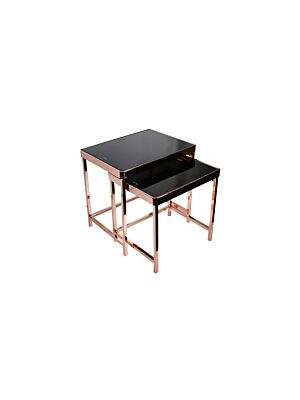 Set de 2 Tables gigognes VOLLA - Bronze