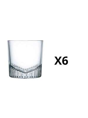 Set De 6 Verres CALDERA  En Crystal 32cl - Blanc