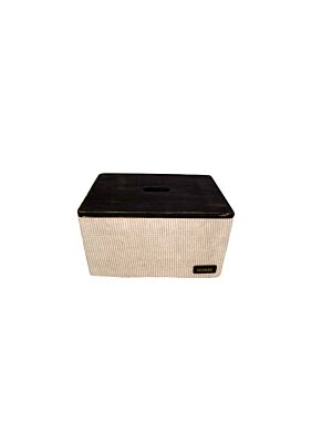 Boite De Rangement Côtelé Avec Couvercle 38.5x28.5x21.5cm - Beige