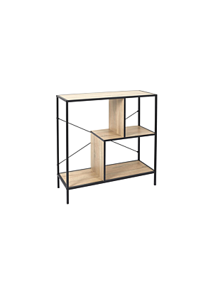 Étagère EDISON  80x30x79,5cm - Beige / Noir