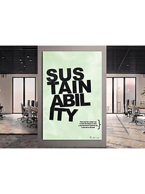 Tableau Sustainability 40x60cm Sans Cadre - Vert