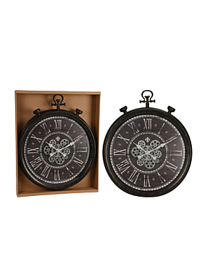 Horloge Murale Style Montre De Poche - Noir