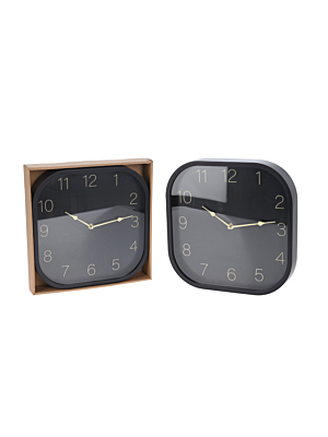 Horloge Murale 30x30x4,1cm - Noir