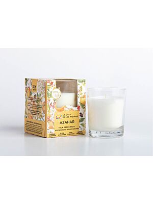 Bougie Parfumée AZAHAR 140g  - Blanc