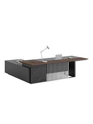 BUREAU PRESIDENTIEL Droit EMBASSY PRIME - Marron / Gris