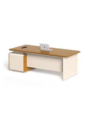 BUREAU OPERATIONNEL MAJESTY 180cm  - Marron / Beige