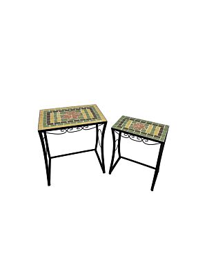 SET DE 2 TABLES GIGONE CLASSIC CHARM – Multicouleur