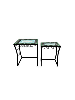 SET DE 2 TABLES GIGONE CLASSIC CHARM – Bleu / Vert