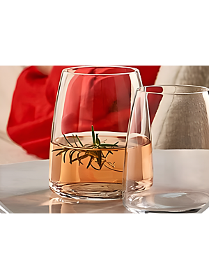 SET 4 VERRES A EAU PINOT 390ml - Blanc