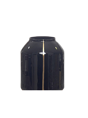 Vase 17x17x24cm - Noir