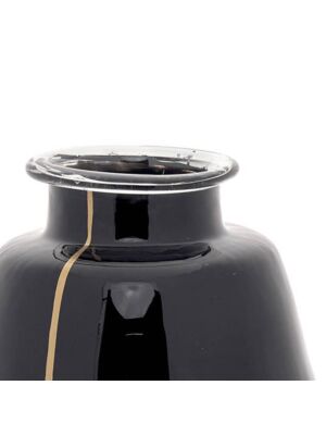 Vase 24x24x23cm  - Noir