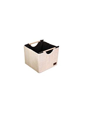 Boite De Rangement Côtelé 27x26x24cm - Beige