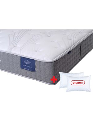 Matelas DOREMI ORTHO-WELL NEW - Gris Clair + Oreillers Gratuits