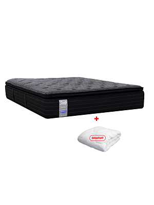 Matelas SEALY ESSENCE + Couette Gratuite - Gris