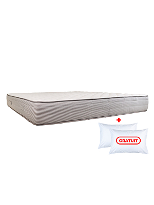 MATELAS SIMMONS RIVIERA PLUS - Blanc + OREILLERS Gratuits