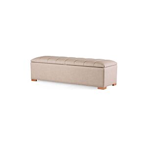 Coffre Pied De Lit MALAVIA 144x46x39cm - Rose Coffres et tiroirs de lit