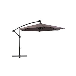 Parasol UMBERTO Avec Led Base Non Incluse - Anthracite  Parasols déportés