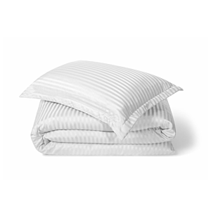 Pack Couette + Drap + 2 Taies D'oreiller Satiné - Blanc Parure de lits