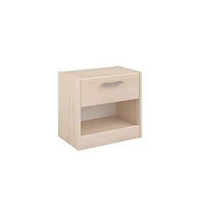 Table De Chevet CHARLY 1 Tiroir Avec 1 Niche - Chêne / Blanc Chevet enfant