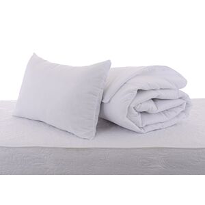 Pack Matelas ECO 90x190cm Avec Couette 160x200cm Et Oreiller 70x45cm - Blanc Matelas