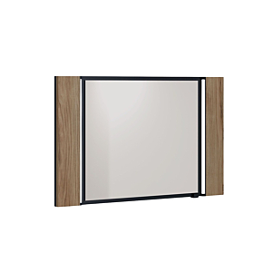 Miroir BROLO - Blanc / Noyer Miroirs