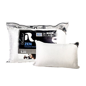 Oreiller RICHBOND ZEN Mi-Ferme 70x45cm - Blanc