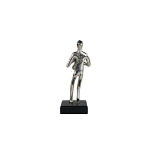 Statue Décoratif Homme Trompettiste - Silver Bibelots