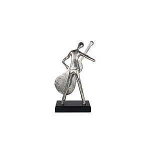 Statue Décoratif Homme Guitariste - Silver Bibelots