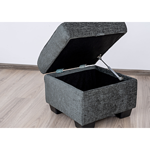 Pouf DIVANI Avec Coffre - Anthracite