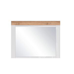 Miroir HOLTEN - Chêne / Blanc Miroirs décoratifs