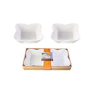 Set De 2 Saladiers 15cm - Blanc