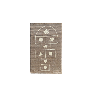 Tapis Enfant Marelle 100x150cm - Taupe Tapis descente de lit