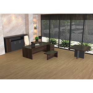 TABLE DE CAFE APEX - Marron / Gris