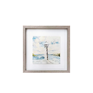 TABLEAU LE PHARE EN TOILE IMPRIMéE 30x30 - Multicouleur Tableaux