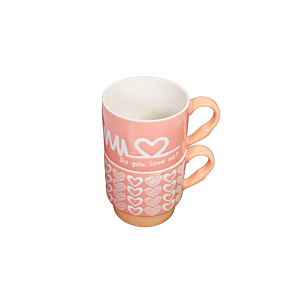 Set De 2 Mugs En Porcelaine 7,2cm - Multicouleur