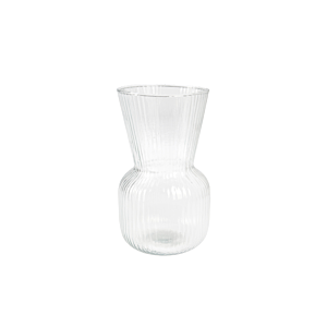 VASE EN VERRE 9,5cm - Blanc Vases