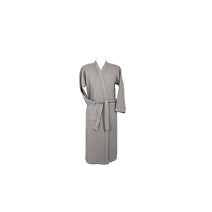 PEIGNOIR KIMONO NID ABEILLE - Gris Serviettes de bain