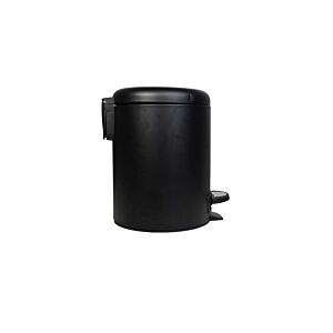 Poubelle 5L À Fermeture Souple - Noir Mat Poubelles de salle de bain