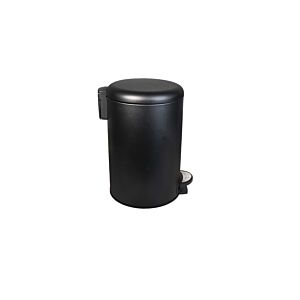 Poubelle 12L À Fermeture Souple - Noir Mat Poubelles de salle de bain