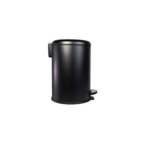 Poubelle 20L À Fermeture Souple - Noir Mat Poubelles de salle de bain